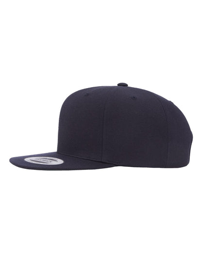 YP Classics Premium Flat Bill Snapback Cap 6089M #color_Dark Navy