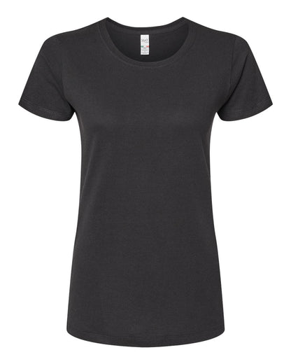 M&O Women's Gold Soft Touch T-Shirt 4810 #color_Black