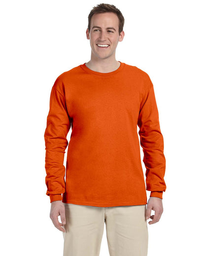 Gildan Adult Ultra Cotton® Long-Sleeve T-Shirt G240 #color_ORANGE