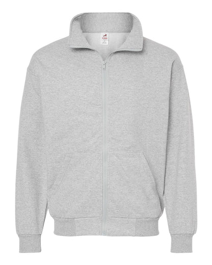 King Fashion Full-Zip Sweatshirt KF9016 #color_Athletic Grey