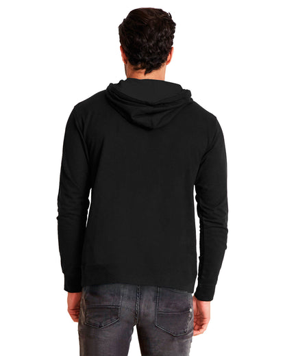 Next Level Apparel Unisex Laguna French Terry Pullover Hooded Sweatshirt 9301 #color_BLACK