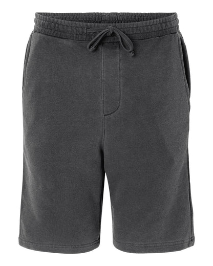 Independent Trading Co. Pigment-Dyed Fleece Shorts PRM50STPD #color_Pigment Black