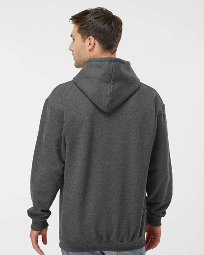 King Fashion Two-Tone Hooded Sweatshirt KF9041 #colormdl_Charcoal/ Red