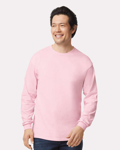 Gildan Ultra Cotton® Long Sleeve T-Shirt 2400 #colormdl_Light Pink