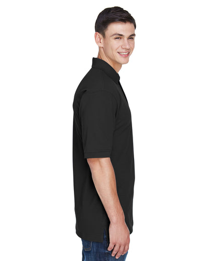 Harriton Men's Tall Easy Blend™ Polo M265T #color_BLACK