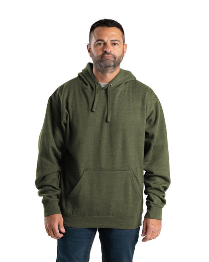 Berne Men's Tall Signature Sleeve Hooded Pullover SP401T #color_CEDAR GREEN