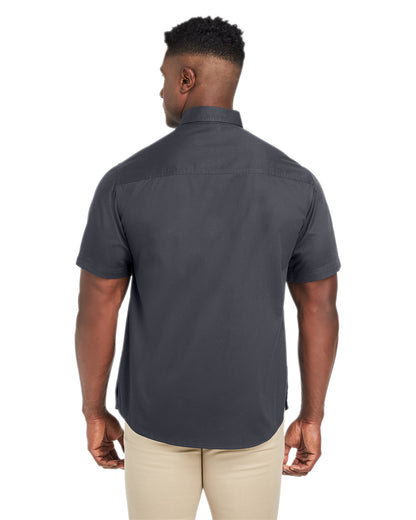 Harriton Men's Advantage IL Short-Sleeve Work Shirt M585 #color_DARK CHARCOAL