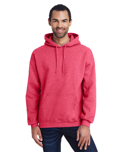 Gildan Adult Heavy Blend™ Hooded Sweatshirt G185 #color_HTH SPT SCRLT RD