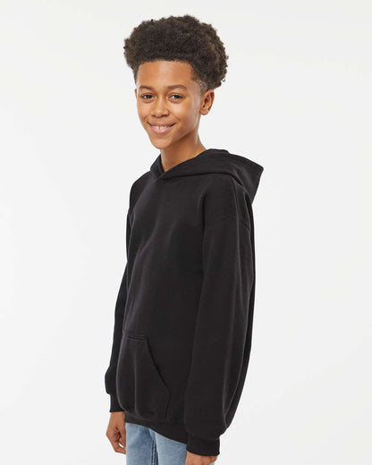 M&O Youth Fleece Pullover Hoodie 3322 #colormdl_Black