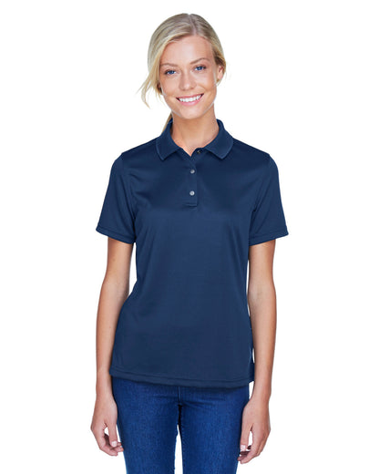 Harriton Ladies' Advantage Snag Protection Plus IL Snap Placket Polo M345W #color_DARK NAVY