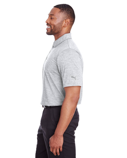 Puma Golf Men's Icon Heather Polo 596801 #color_BRIGHT WHITE