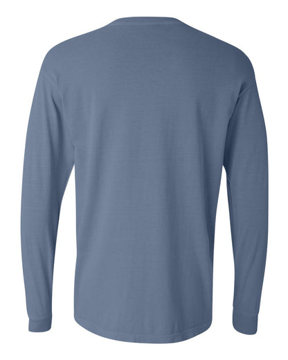 Comfort Colors Garment-Dyed Heavyweight Long Sleeve T-Shirt 6014 #color_Blue Jean