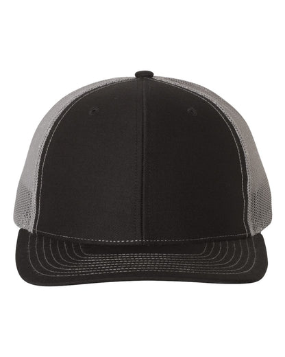 Richardson Snapback Trucker Cap 112 #color_Black/ Charcoal