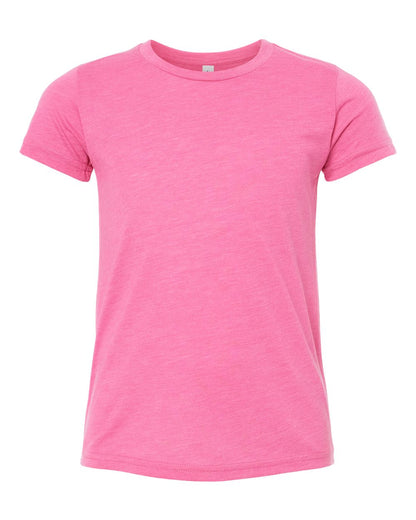 BELLA + CANVAS Youth Triblend Tee 3413Y #color_Charity Pink Triblend