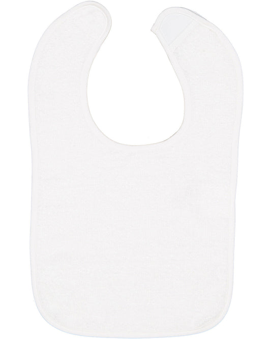 Rabbit Skins Infant Contrast Trim Terry Bib 1003