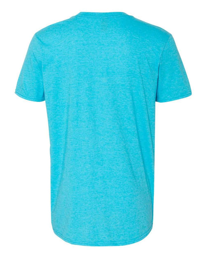 Gildan Softstyle® Lightweight T-Shirt 980 #color_Heather Caribbean Blue