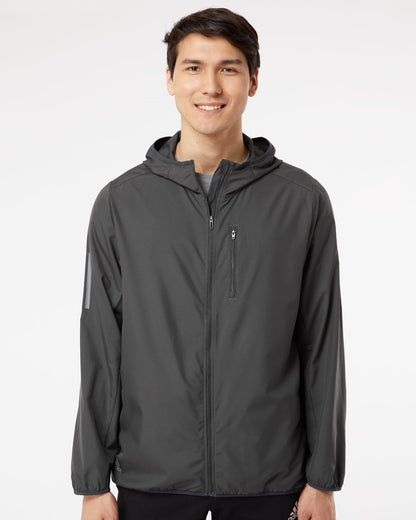 Adidas Hooded Full-Zip Windbreaker A524 Adidas Hooded Full-Zip Windbreaker A524