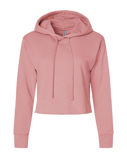 Next Level Ladies' Cropped Pullover Hooded Sweatshirt 9384 #color_Desert Pink