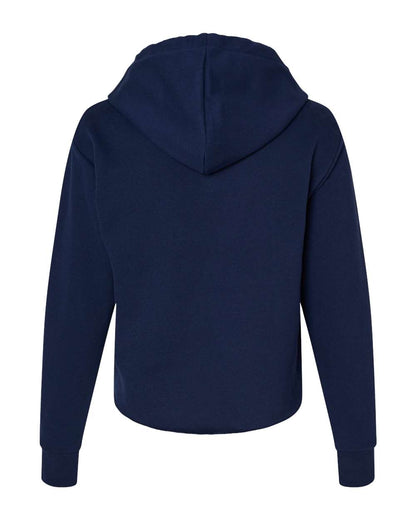 Next Level Ladies' Cropped Pullover Hooded Sweatshirt 9384 #color_Midnight Navy