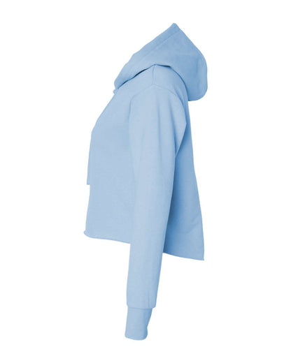 Next Level Ladies' Cropped Pullover Hooded Sweatshirt 9384 #color_Stonewash Denim