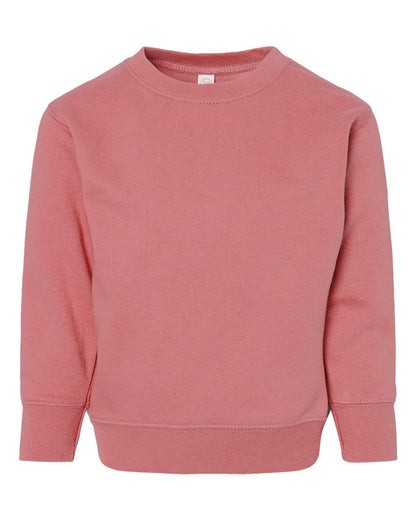 Rabbit Skins Toddler Fleece Crewneck Sweatshirt 3317 #color_Mauvelous