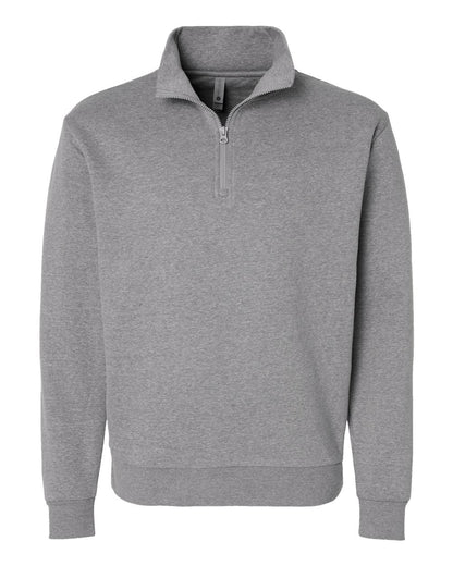 Next Level Unisex Fleece Quarter-Zip 9643 #color_Heather Grey
