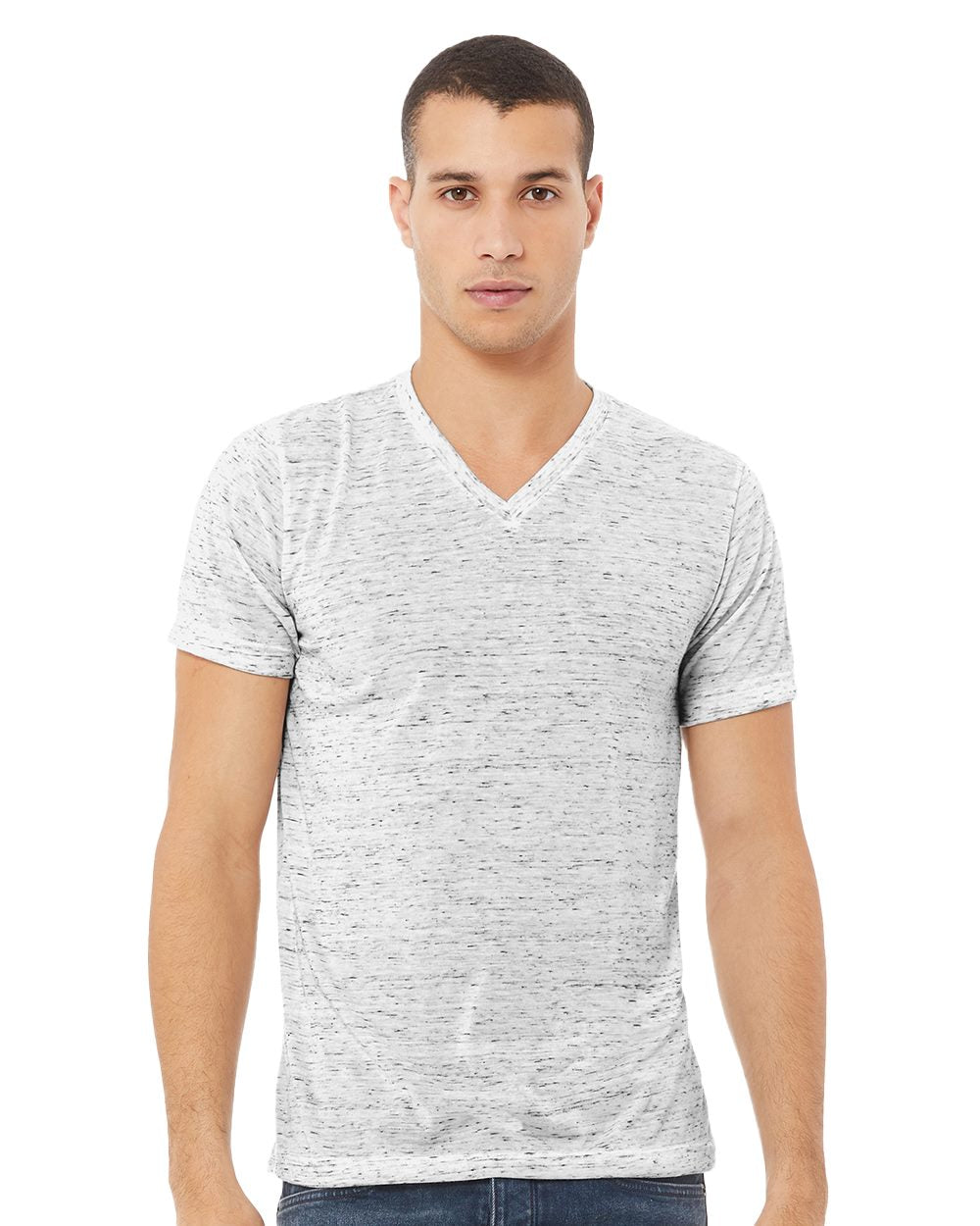 BELLA + CANVAS Textured Jersey V-Neck Tee 3655