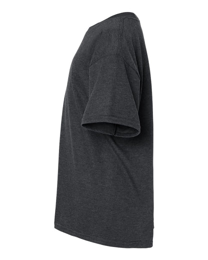 Gildan Softstyle® Youth CVC T-Shirt 67000B #color_Pitch Black Mist