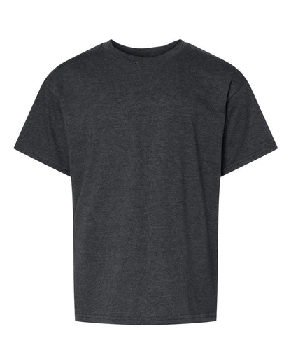 Gildan Softstyle® Youth CVC T-Shirt 67000B #color_Pitch Black Mist