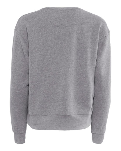 Next Level Ladies' Laguna Sueded Sweatshirt 9084 #color_Heather Grey