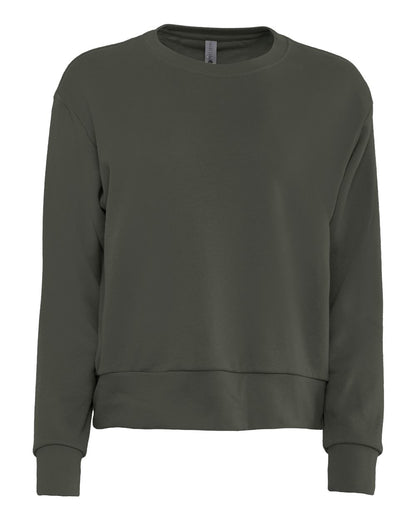 Next Level Ladies' Laguna Sueded Sweatshirt 9084 #color_Heavy Metal