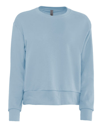 Next Level Ladies' Laguna Sueded Sweatshirt 9084 #color_Stonewash Denim