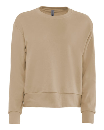 Next Level Ladies' Laguna Sueded Sweatshirt 9084 #color_Tan