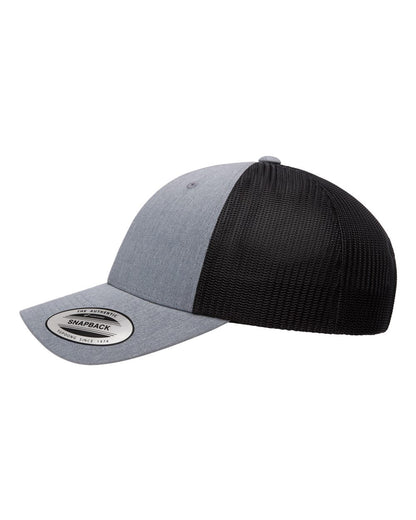 Yupoong Classics® Low Profile Trucker Cap 6601 #color_Heather/ Black