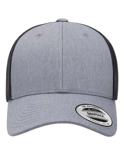 Yupoong Classics® Low Profile Trucker Cap 6601 #color_Heather/ Black