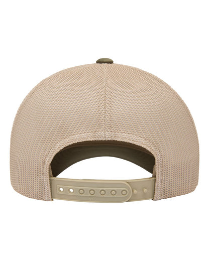 Yupoong Classics® Low Profile Trucker Cap 6601 #color_Moss Green/ Khaki