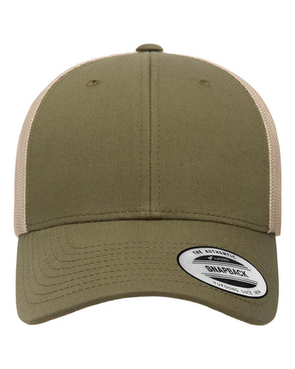 Yupoong Classics® Low Profile Trucker Cap 6601 #color_Moss Green/ Khaki