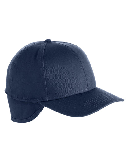 Harriton ClimaBloc™ Ear-Flap Cap M802 #color_DARK NAVY