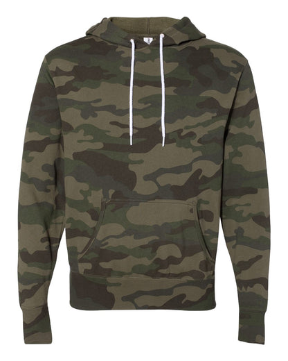 Independent Trading Co. Lightweight Hooded Sweatshirt AFX90UN #color_Forest Camo