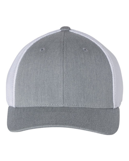 Richardson R-Flex Trucker Cap 110 #color_Heather Grey/ White