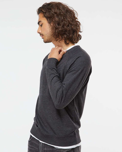 Independent Trading Co. Icon Lightweight Loopback Terry Crewneck Sweatshirt SS1000C #colormdl_Charcoal Heather