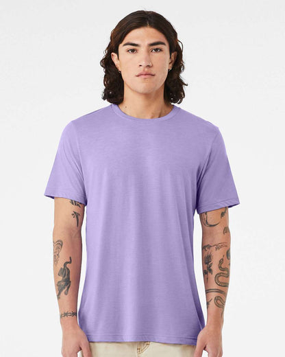BELLA + CANVAS Triblend Tee 3413 #color_Dark Lavender Triblend