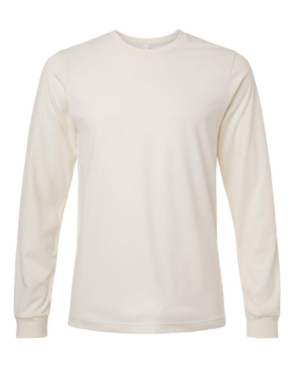 BELLA + CANVAS Heather CVC Long Sleeve Tee 3501CVC #color_Heather Natural