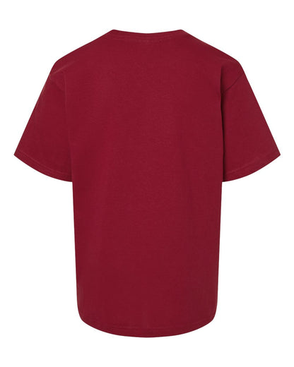 M&O Youth Gold Soft Touch T-Shirt 4850 #color_Cardinal Red