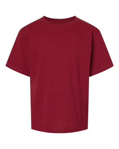 M&O Youth Gold Soft Touch T-Shirt 4850 #color_Cardinal Red