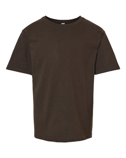 M&O Youth Gold Soft Touch T-Shirt 4850 #color_Chocolate