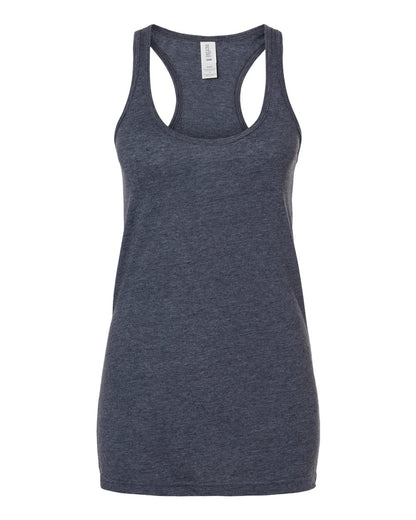 M&O Women's Racerback Blend Tank 3590 #color_Heather Navy