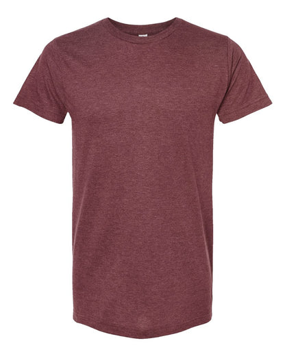 M&O Fine Jersey T-Shirt 4502 #color_Heather Burgundy