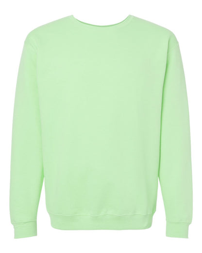 M&O Unisex Crewneck Fleece 3340 #color_Neo Mint