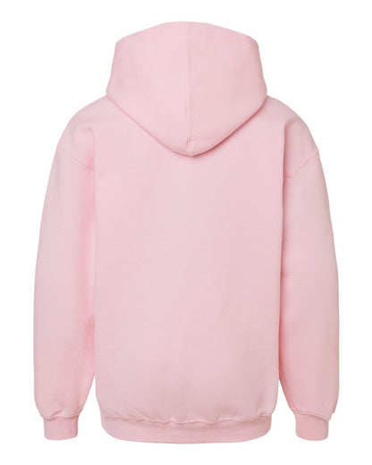 M&O Youth Fleece Pullover Hoodie 3322 #color_Light Pink